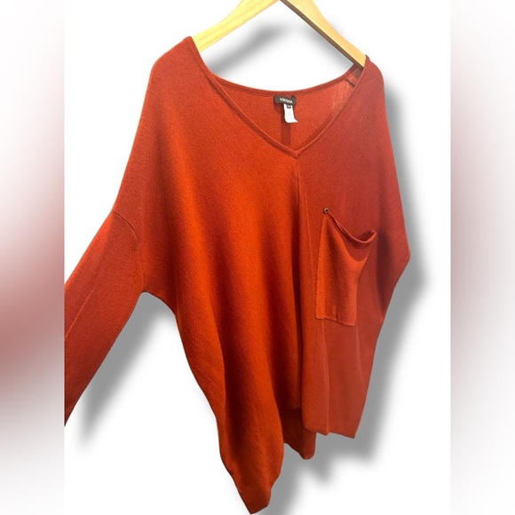 Kerisma Rust V-Neck Blouse S/M - Picture 3 of 4